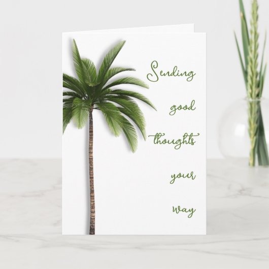 Palm Trees Denken Sie an Ihre Karte (Vorderseite)