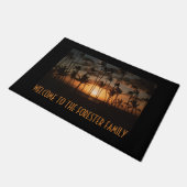 Palm Trees Doormat mit (oder ohne) Ihrem Namen Fußmatte (Schrägansicht)