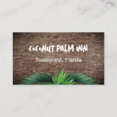 Palm Trees Double Sided QR Code Business Cards Telefonnummerkarte (Vorderseite)