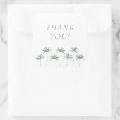 Palm Trees Elegant Vielen Dank Sticker (Tasche)