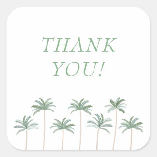 Palm Trees Elegant Vielen Dank Sticker