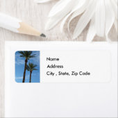 Palm Trees gibt das Adressenlabel zurück (Insitu)