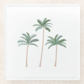 Palm Trees Glass Coasters  Glasuntersetzer (Vorderseite)