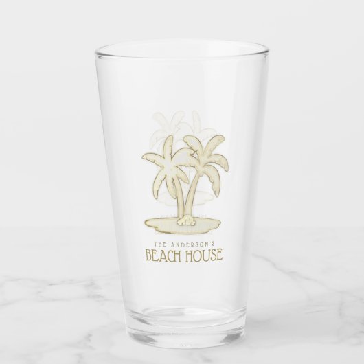 Palm Trees Gold ID623 Glas (Vorderseite)