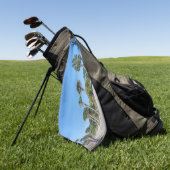 Palm Trees Golf Handtuch (Gras)
