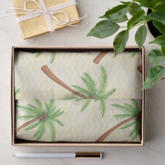 Palm Trees Hawaiian Print Seidenpapier (Geschenk)
