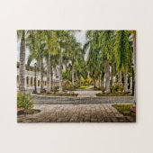 Palm Trees Historic Frederiksted US Jungfrau Islan Puzzle (Horizontal)