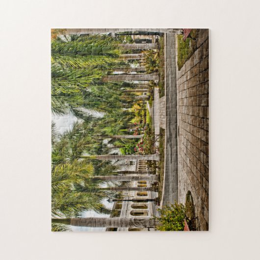 Palm Trees Historic Frederiksted US Jungfrau Islan Puzzle (Vertikal)