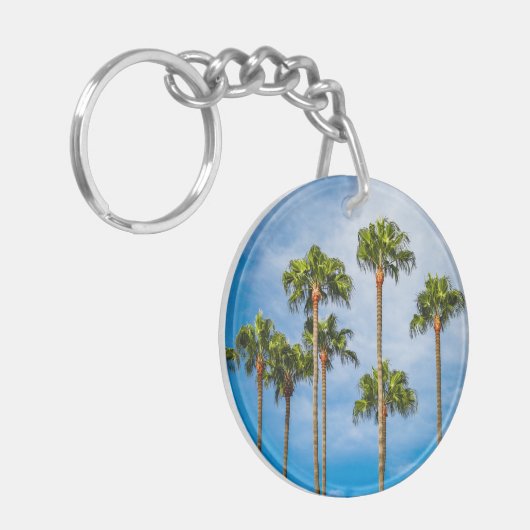 Palm Trees in San Diego, California Schlüsselanhänger (Vorderseite links)