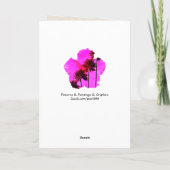 Palm Trees in the Sunset Birthday Card Karte (Rückseite)