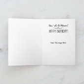 Palm Trees in the Sunset Birthday Card Karte (Innenseite)