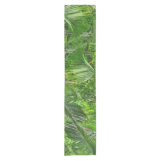 Palm Trees Jungle Table Runner Kurzer Tischläufer (Vorderseite)