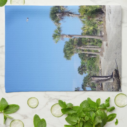 Palm Trees Küchentuch (Gefaltet)