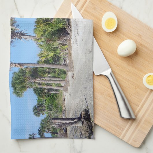 Palm Trees Küchentuch (Viertel Falte)