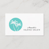 Palm Trees Logo Island Lifestyle Visitenkarte (Vorderseite)
