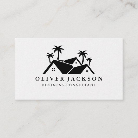 Palm Trees Logo Visitenkarte (Vorderseite)