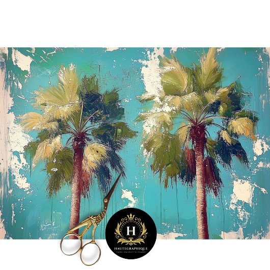 Palm Trees Los Angeles California Decoupage Seidenpapier