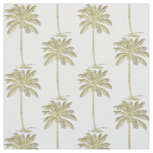 Palm Trees Muster Vintager Stil Stoff (Muster)