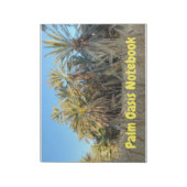 Palm trees oasis notebook notizblock (Rotiert)