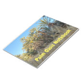 Palm trees oasis notebook notizblock (angewinkelt)
