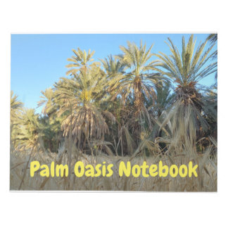 Palm trees oasis notebook notizblock