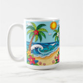 Palm Trees on the Beach  Kaffeetasse (Links)