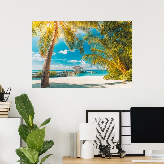 Palm Trees on the Sunset Poster (Heimbüro)