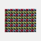 Palm Trees Pattern Fleecedecke (Vorderseite (Horizontal))