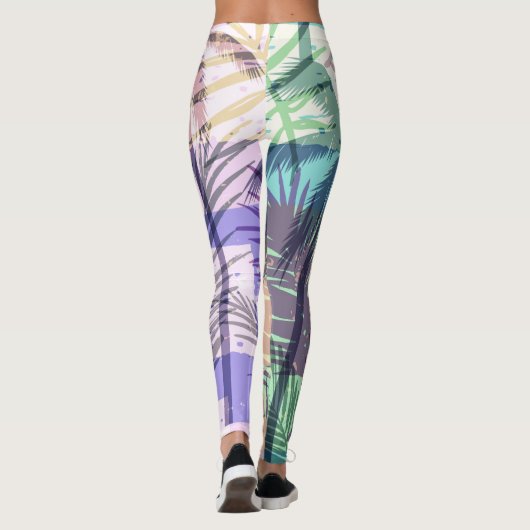 Palm Trees Pattern Leggings (Rückseite)