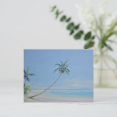 Palm Trees Post Card Postkarte (Stehend Vorderseite)