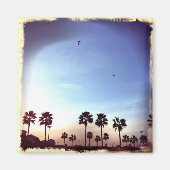 Palm Trees Retro Filter Magnet (Vorne)
