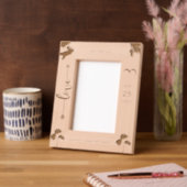 Palm Trees Romantic Beach Wedding Frame Geätzte Rahmen (Links)