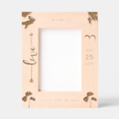 Palm Trees Romantic Beach Wedding Frame Geätzte Rahmen (Vorderseite)