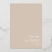 Palm Trees Sand Wedding Folieneinladung (Vorderseite)