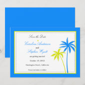 Palm Trees - Save the Date Karte (Vorne/Hinten)