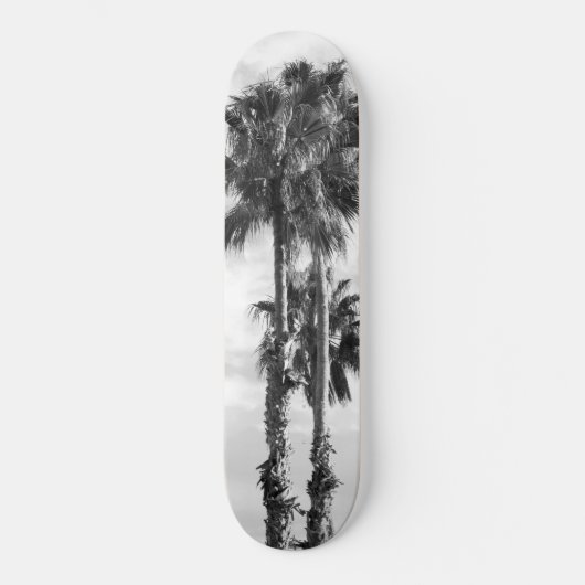 Palm Trees Schwarz-weiß #1 #wall #art Skateboard (Vorderseite)