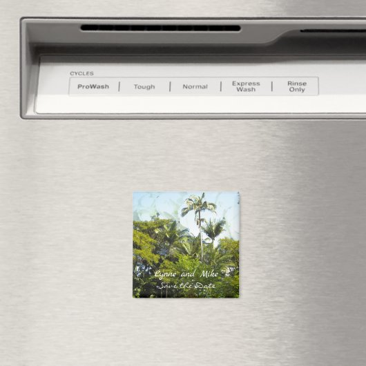 Palm Trees speichern das Datumsfenster Magnet (In Situ (Geschirrspüler))