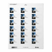 Palm Trees Sunrise Destin Florida Adressetikett (Vorne)