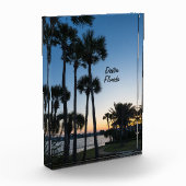 Palm Trees Sunrise Destin Florida Foto Block (Links)