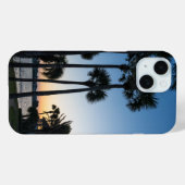Palm Trees Sunrise Destin Florida iPhone Case (Rückseite (Horizontal))