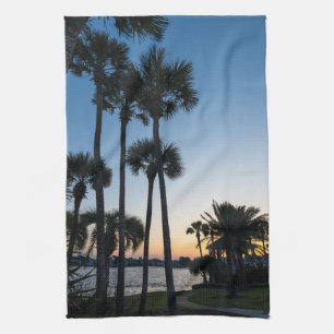 Palm Trees Sunrise Destin Florida Küchentuch