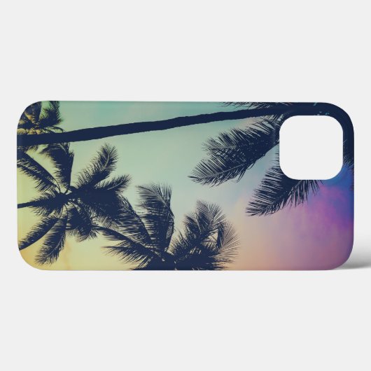 Palm Trees Sunset Case-Mate iPhone Hülle (Rückseite (Horizontal))