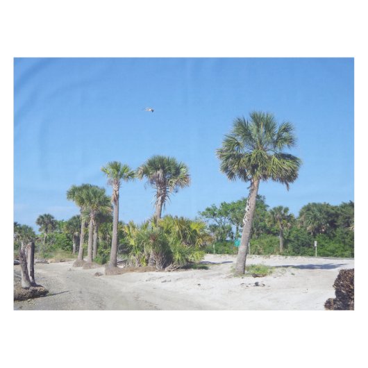 Palm Trees tableclout Tischdecke (Vorderseite (Horizontal))