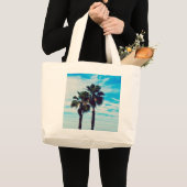 Palm Trees Tote Bag Jumbo Stoffbeutel (Vorderseite (Produkt))