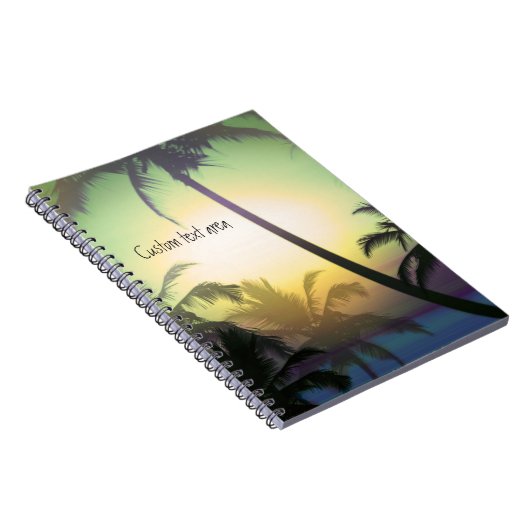 Palm Trees Tropical Heat Beach Notebook-Journal Notizblock (Rechte Seite)