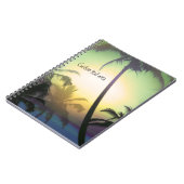 Palm Trees Tropical Heat Beach Notebook-Journal Notizblock (Linke Seite)