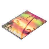Palm Trees Tropical Heat Pink Notebook-Journal Notizblock (Linke Seite)
