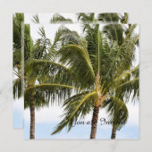 Palm Trees Tropical Kauai Birthday Einladung (Vorne/Hinten)