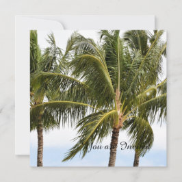 Palm Trees Tropical Kauai Birthday Einladung