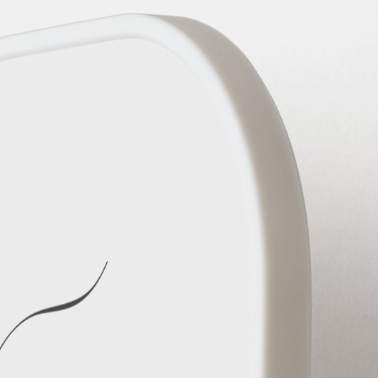 Palm Trees Tropical Monogram Name Script Pickleball Schläger (Linke Seite)